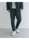 URBAN RESEARCH Tailor RECOパイルイージーパンツ URBAN RESEARCH アーバンリサーチ パンツ スラックス・ドレスパンツ ネイビー ブラック