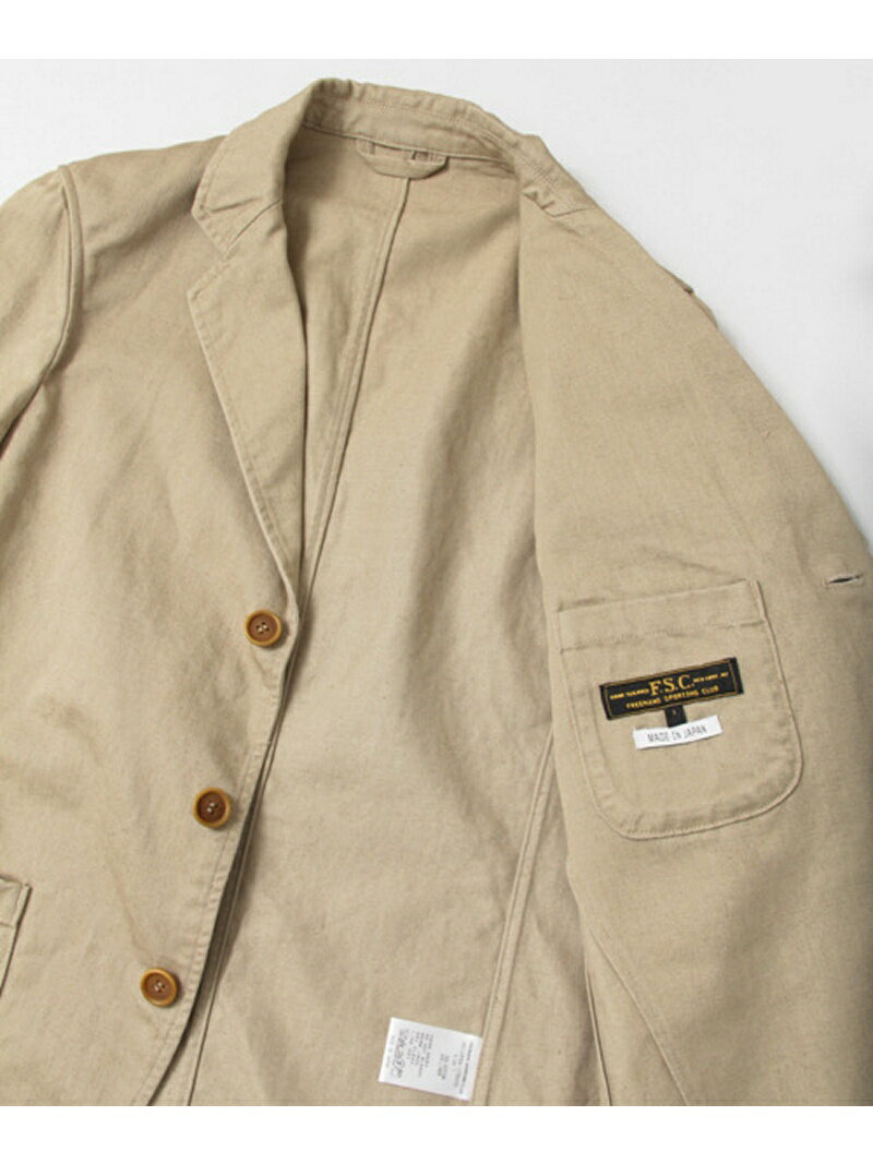 Cotton Linen Drill Schacket UF64-17R025: Beige