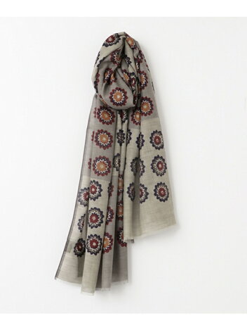 Urban Research Tailor Wool Fine Pattern Scarf UT76-1VK049: Grey Urban Research Tailor Wool Fine Pattern Scarf UT76-1VK049: Grey