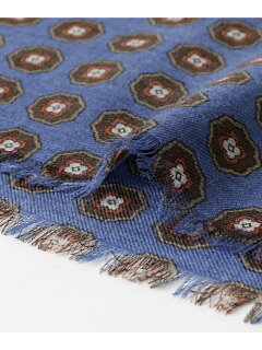 Urban Research Tailor Wool Fine Pattern Scarf UT76-1VK050: Blue Urban Research Tailor Wool Fine Pattern Scarf UT76-1VK050: Blue