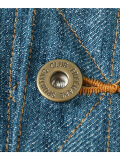 JP Linen Denim G Jacket UF74-17B007: Blue / White JP Linen Denim G Jacket UF74-17B007: Blue / White
