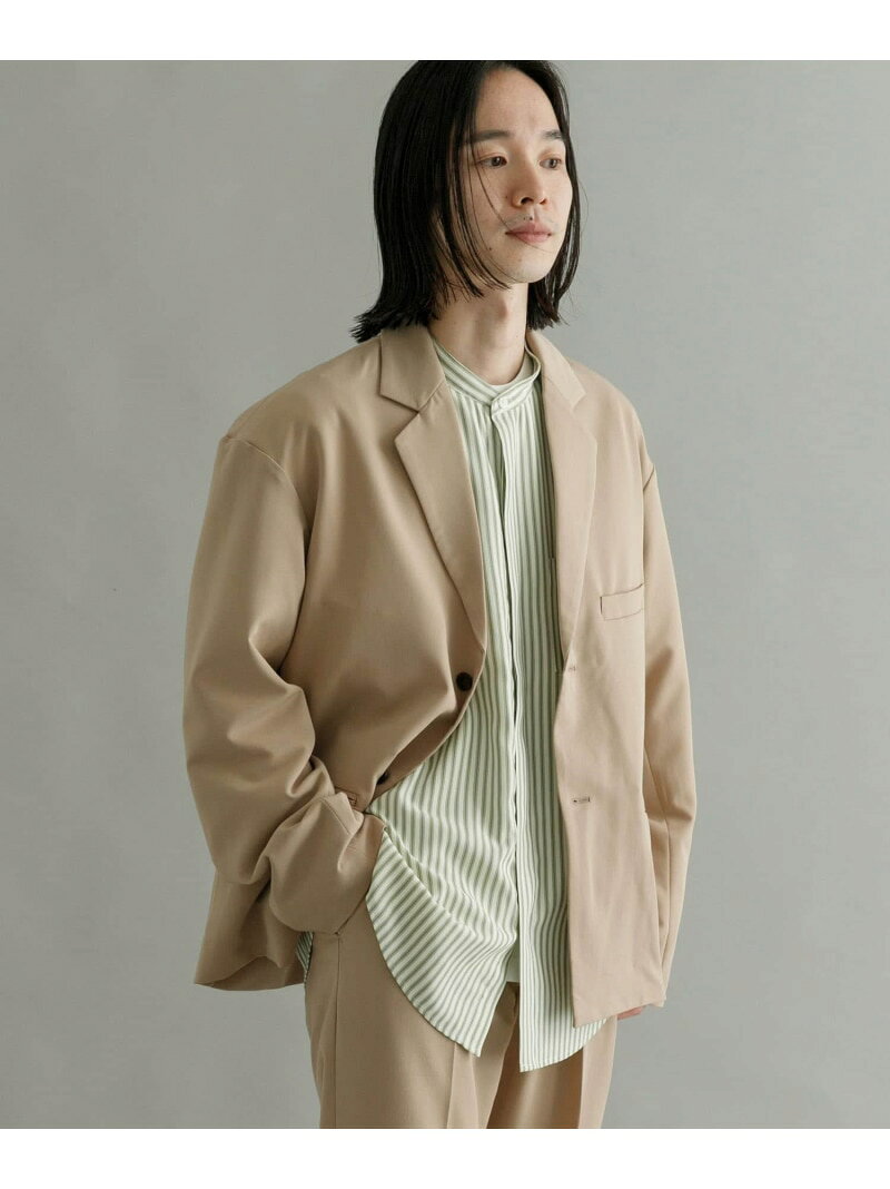 乐天商城 - 【SALE／70%OFF】『セットアップ対応』URBAN RESEARCH iD ウーリーストレッチオーバージャケット URBAN RESEARCH アーバンリサーチ ジャケット・アウター テーラードジャケット・ブレザー ベージュ ブルー【RBA_E】【送料無料】[Rakuten Fashion]