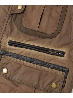Waxed Mountain Parka MWX0823: Brown Waxed Mountain Parka MWX0823: Brown