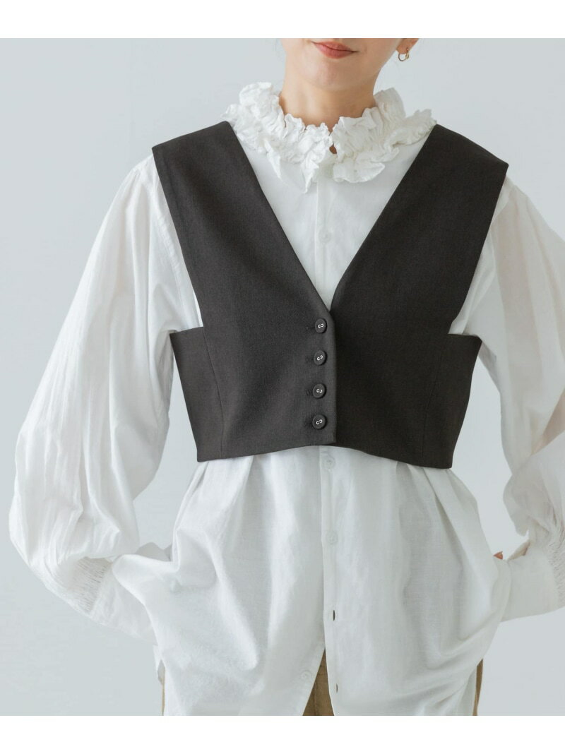【SALE／70%OFF】Vネックショート丈ベスト URBAN RESEARCH アーバンリサーチ トップス ベスト・ジレ ブ..