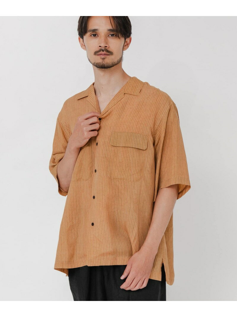 CUPRO COLD DYE SHIRTS URBAN RESEARCH アーバンリサーチ トップス シャツ・ブラウス ブラック ベージュ【先行予約】*【送料無料】[Rakuten Fashion]