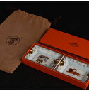 エルメス Hermès アッシュトレイ W8cm ペアセット 22/R-800