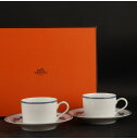 Hermes シェーヌダンクルカップ&ソーサー2客洋食器 カップ&ソーサー 34/R-607