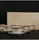 大倉陶園 片葉金蝕 カップ&ソーサー6客 33/R-543