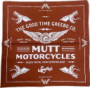 MUTT MOTORCYCLES APPAREL PIONEER BANDANA }bg[^[TCNY Ap o_i oCN bh ubN u[ mub-01red_blk_blu