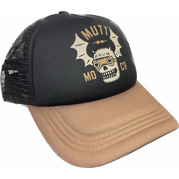 MUTT MOTORCYCLES APPAREL SPEED TRUCKER CAP マット モーターサイクル アパレル スピード トラッカー キャップ スナップバック 帽子 ブラック ブラウン 黒 茶 イギリス バイク トライアンフ カフェレーサー フリーサイズ MA-C24B