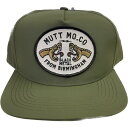 MUTT MOTORCYCLES APPAREL BRIGADE TRUCKER CAP マット モーターサイクル アパレル ブリゲージ トラッカー キャップ スナップバック 帽子 ミリタリーグリーン イギリス バイク トライアンフ カフェレーサー フリーサイズ MA-C27GR