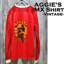 【ajito】AGGIE'S MX Shirt スズキ ビンテージ モトクロス ジャージ Happyend ハッピーエンド ヴィンテージ バイク モータースポーツ ウェア ツーリング