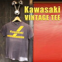 ajito KAWASAKI Trans Am TEE VINTAGE カワサキ トランザム ロゴ ヴィンテージ Tシャツ バイカー ファッション ビンテージ 半袖 MOTORCYCLE モーターサイクル チャコール グレー アメリカン 古着 レア Sサイズ メンズ レディース COLLAGE LANE HAPPYEND