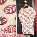 ajito 70'S STP TEE VINTAGE エスティーピー ロゴ ヴィンテージ Tシャツ バイカー ファッション ビンテージ 半袖 MOTORCYCLE モーターサイクル アメリカン 古着 レア Sサイズ メンズ レディース COLLAGE LANE HAPPYEND 70年代