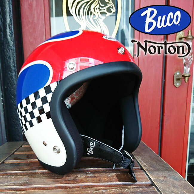ajito BUCO × Norton ブコ ノートン ジェット ヘルメット コラボレーション モデル SM　(56〜58cm) バイク バイカー モーターサイクル ヴィンテージ ビンテージ スモールジェット トイズマッコイ