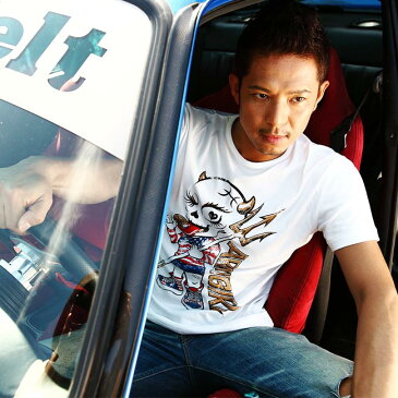 ARMY GIRL NO 009 SKULL DESIGN T-SHIRT アーミーガール ロゴ スカル キャラクター デザイン Tシャツ メンズ ブラック ホワイト ユニセックス ペアルック カーファッション ポルシェ PORSCHE レースクイーン カー アパレル ハイクオリティ メイドインジャパン MADE IN JAPAN