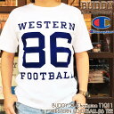 BUDDY ~ Champion WESTERN FOOTBALL 86 TVc T1011 MADE IN U.S.A. ʒ AJ `sI ofB AJW WHITE zCg h Y Xg[g t@bV gbvX eB[eCu EGX^ tbg{[