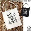 SAVOY CLOTHING 20th Logo Canvas 2Way Bag キャンバス 2WAY ショルダー バッグ トート サヴォイクロージング 20Th Anniversary アイテム ロゴ ロカビリー ファッション エコバッグ 原宿 ピストル 50's
