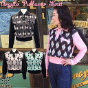 SAVOY CLOTHING Argyle Pullover Knit アーガイル プルオーバー ニット 長袖 チェック 柄 襟付き セーター ウール レディース フリーサイズ サヴォイクロージング トップス ロカビリー ファッション サボイクロージング 50 039 s 50年代 オーバーサイズ ペアルック 秋冬