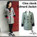 SAVOY CLOTHING Ladies Edward Jacket レディース エドワード ジャケット グレンチェック アウター ロカビリー ファッション 衣装 ライブ サボイクロージング 原宿 Rockabilly PUNK TEDDY