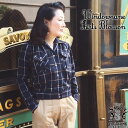 SAVOY CLOTHING Windowpane Ladies Shirts Blouson サヴォイクロージング ウィンドウペン チェック シャツ ブルゾン ブラウス トップス ジャケット アウター ロカビリー ファッション 衣装 サボイクロージング 原宿 冬 レディース クラシック ネイビー 紺 ウール