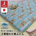 【5/10(土)10%OFFクーポン配布中】【在庫あり】送料無料 敷布団 ジュニア 85×185cm 日本製 ダクロン(R) FRESH 4穴 LINE BEA...