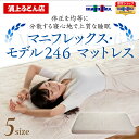 【P2倍 4/24 20：00から♪】在庫あり即納【 12年保証 】【正規販売店】マニフレックス　高反発マットレス　モデル246　ホワイト【送料無..