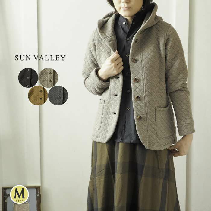 【セール20％】SUNVALLEY サンバレー 中綿キルティングフードジャケット / 定番人気のキルトジャケット フード付きアウター レディース 大人かわいい やわらか 暖か ナチュラル 大人カジュアル 秋 冬 ◆のサムネイル