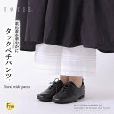 TUTIE ツチエ 重ね着専用コットンペチパンツ レディース ゆったり ペチコート ウエストゴム タック入り シンプル ナチュラル 大人カジュアル 春 夏 ◆