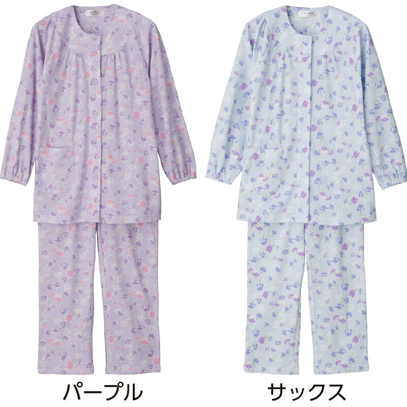 【婦人】ワンタッチパジャマ女性用パジャマ高齢者の悩みを解決!シニア層の方々が嬉しい一着!