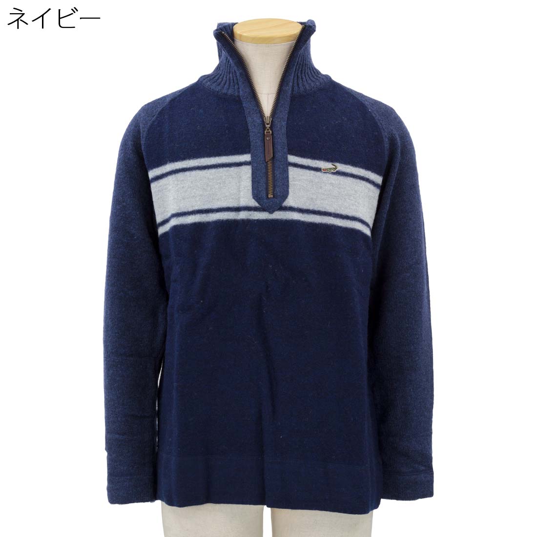 紳士 クロコダイル Crocodile ハーフジップ ニット セーター シニアファッション 70代 80代 90代 父の日 敬老の日 urashima-10006051 おしゃれセンター うらしま サンプル画像3