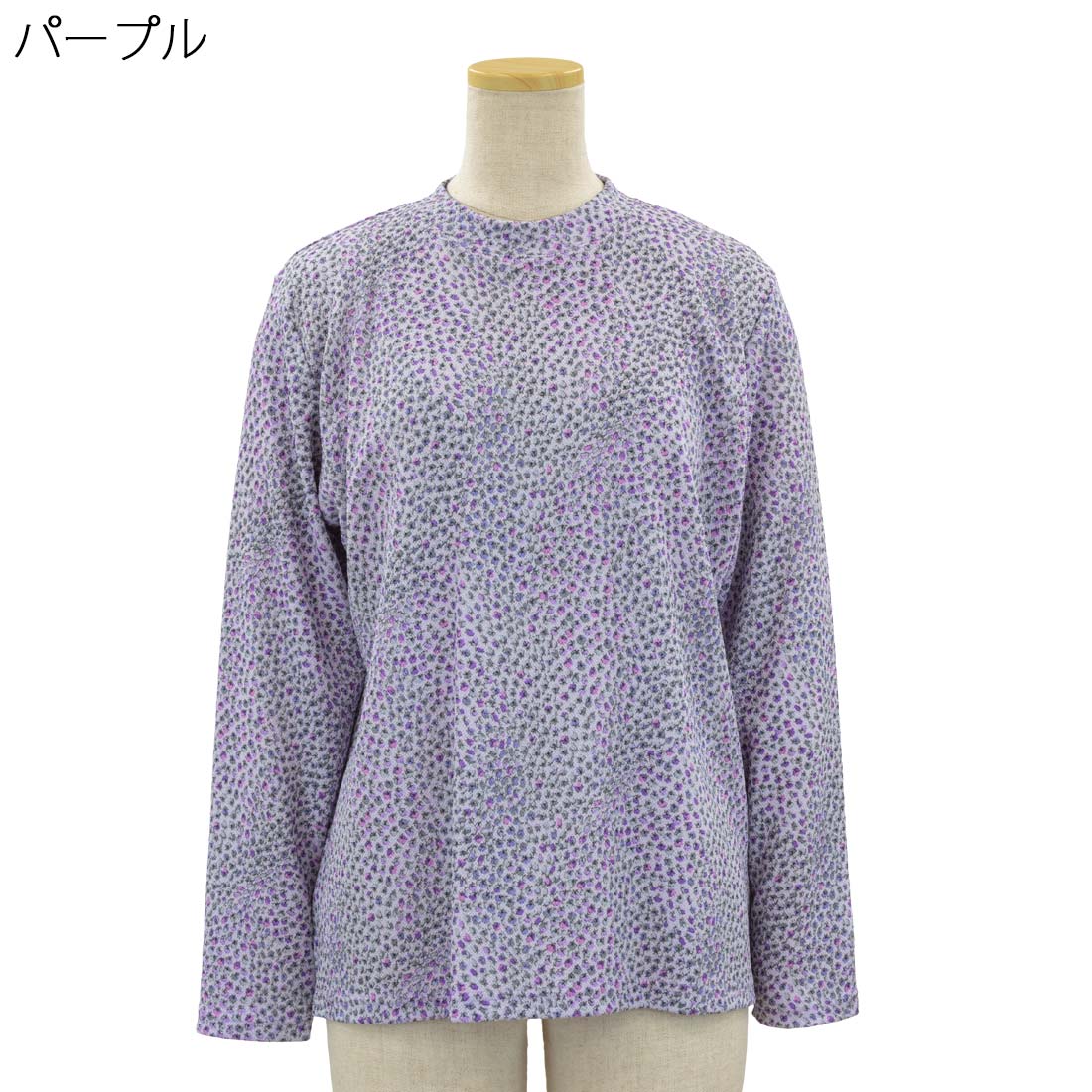 婦人 レディース 京染 ちりめん カットソー Tブラウス 日本製 トップス 敬老の日 ギフト シニア 高齢者 70代 80代 90代 老人 高齢者 介護向け 施設 介護 おばあちゃん お年寄り 春秋 母の日 シニアファッション urashima-10006449 おしゃれセンター うらしま サンプル画像3