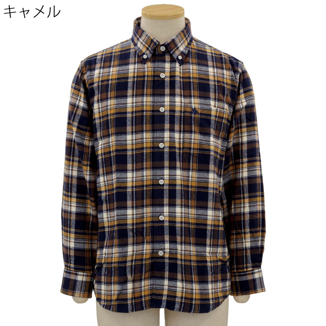 アウトレット POLO BCS コットン ボタンダウン チェック シャツ シニアファッション 70代 80代 90代 敬老の日 urashima-10006574 おしゃれセンター うらしま サンプル画像2