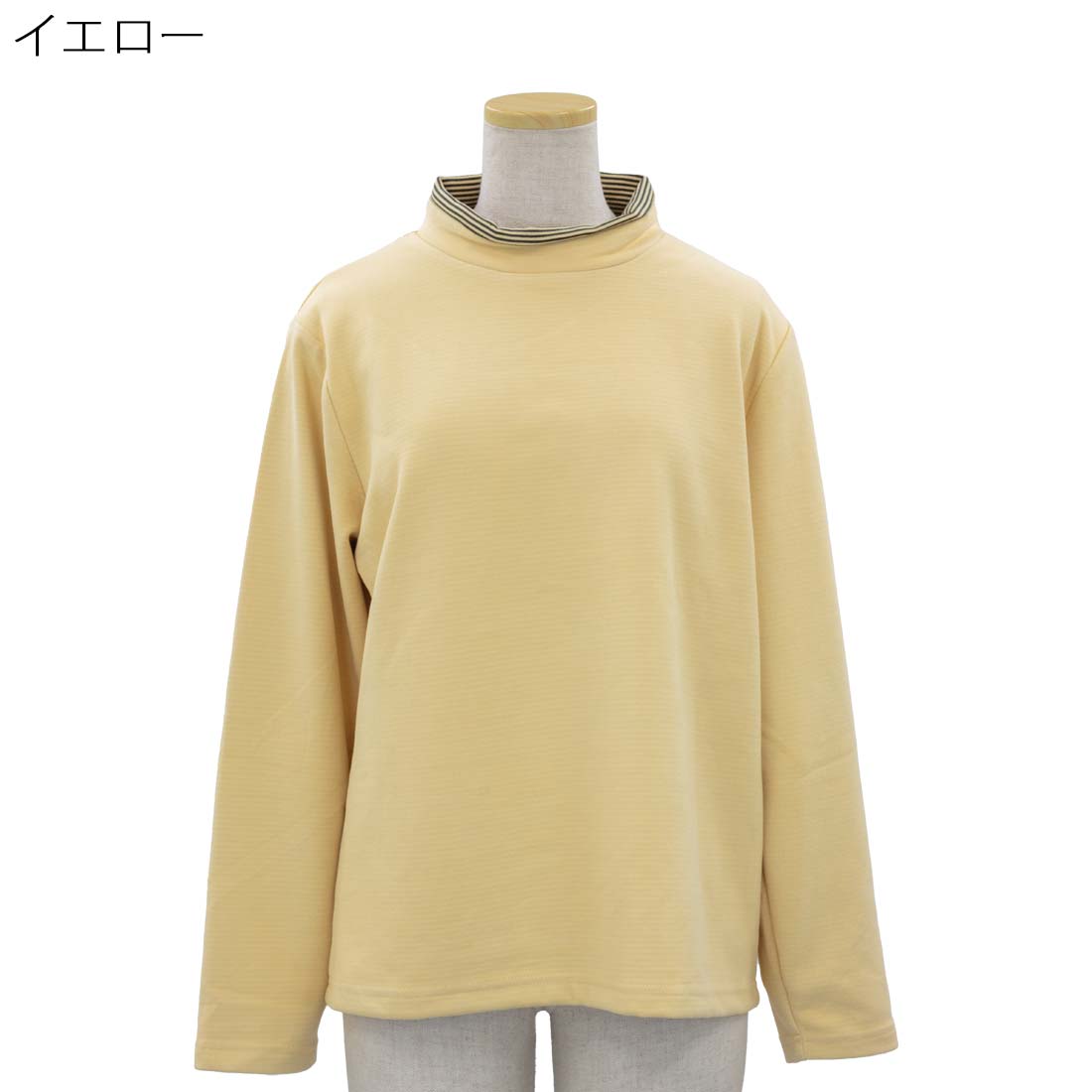 婦人 ゆったりサイズ あったか 起毛 ハイネック カットソー Tブラウス 日本製 トップス シニアファッション レディース 敬老の日 母の日 ギフト シニア 高齢者 70代 80代 90代 老人 高齢者 介護向け 施設 介護 おばあちゃん お年寄り 秋冬 urashima-10006681 おしゃれセンター うらしま サンプル画像2