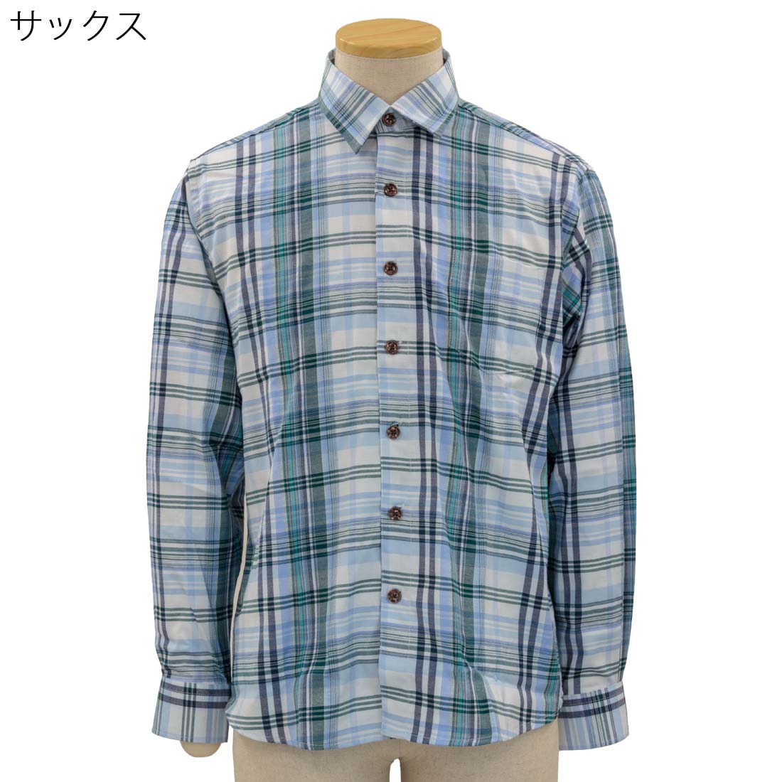 シニアファッション 春夏 長袖 ななめボタンホ...の紹介画像3