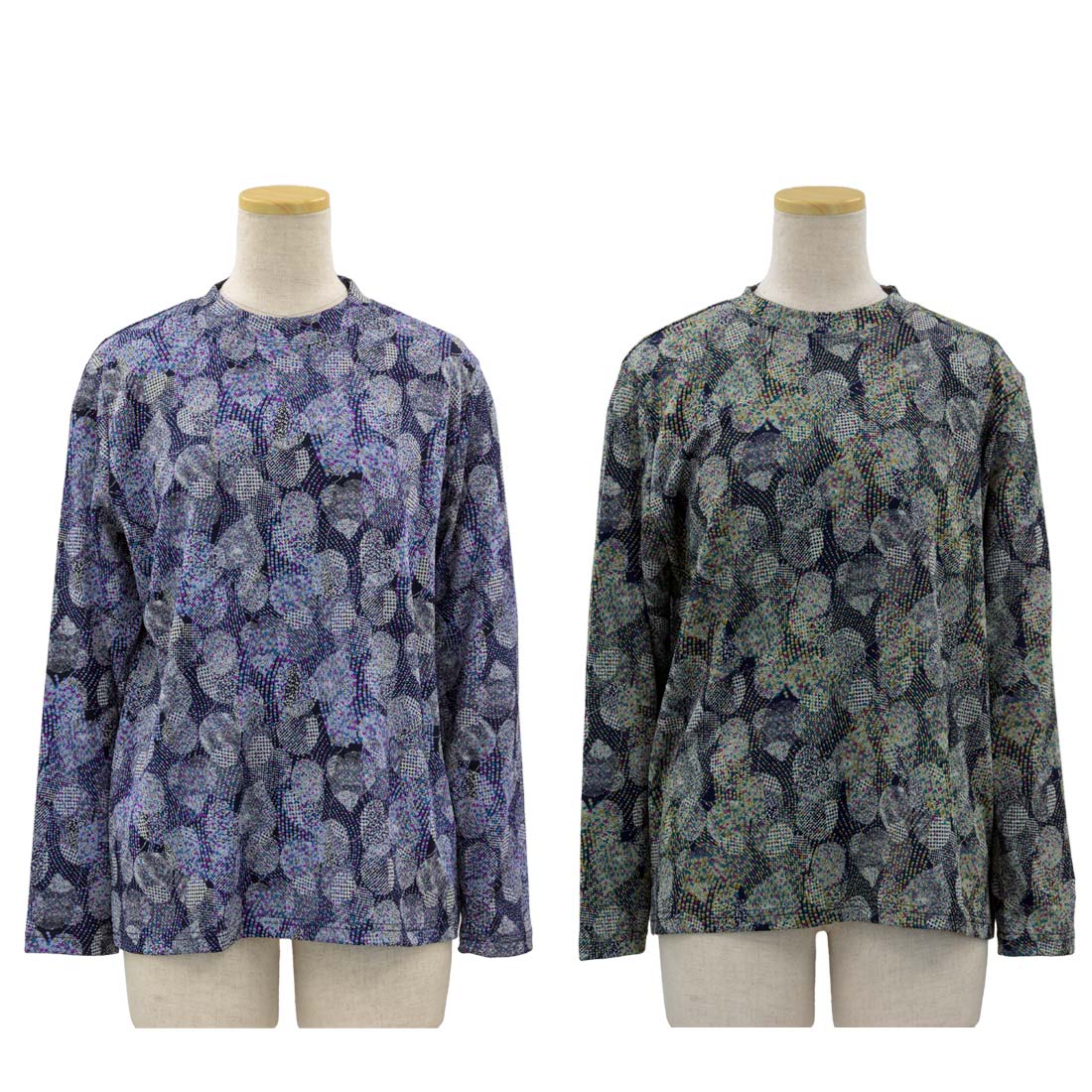 婦人 レディース 京染 ちりめん カットソー Tブラウス 日本製 トップス 敬老の日 ギフト シニア 高齢者 70代 80代 90代 老人 高齢者 介護向け 施設 介護 おばあちゃん お年寄り 春秋 母の日 シニアファッション