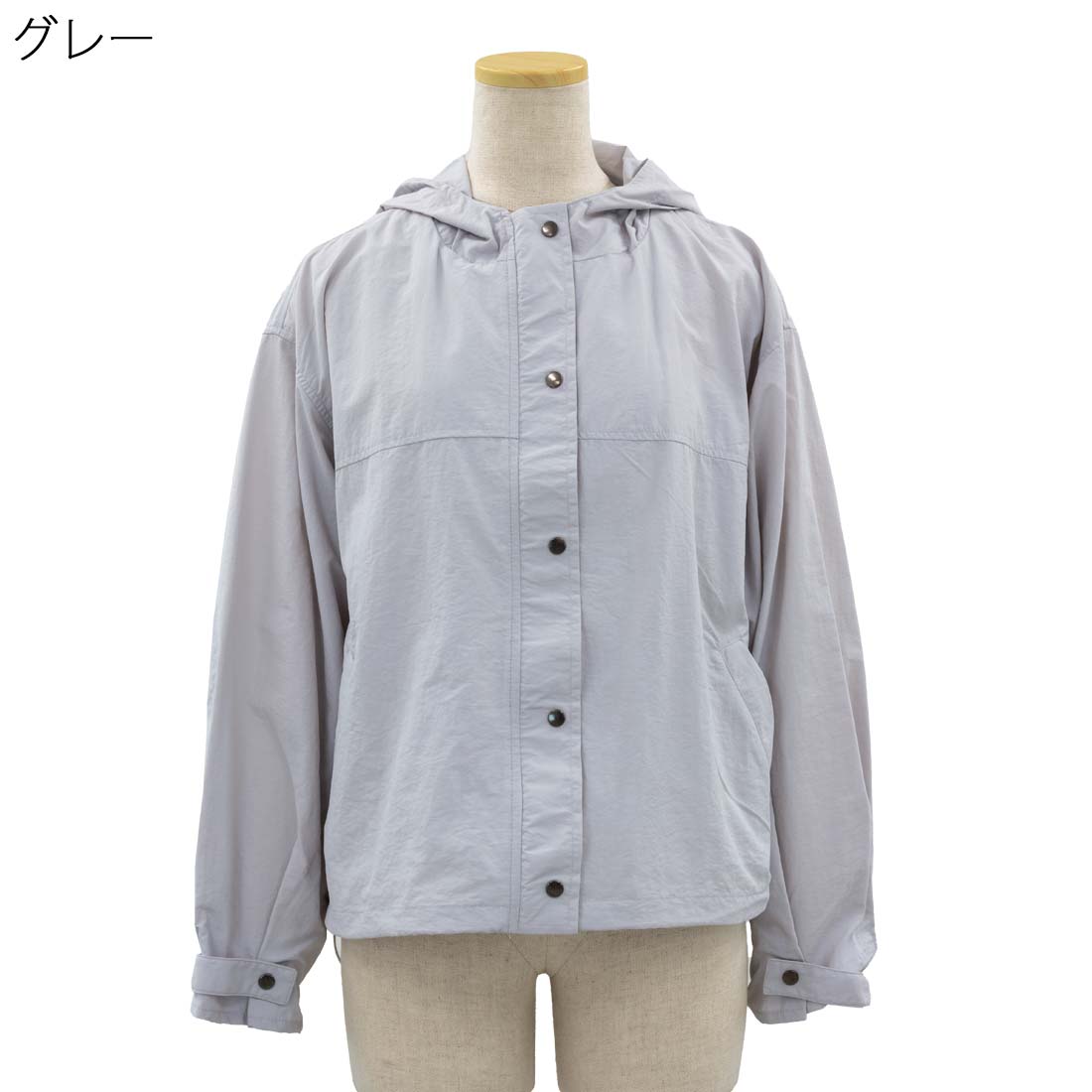 レディース シニア向け ゆったりサイズ はっ水 ナイロン パーカー ブルゾン アウター ジャケット 春夏 70代 80代 90代 服 高齢者 女性 普段着 部屋着 お年寄り おしゃれ着 外出着 婦人 敬老の日 LC 母の日 シニアファッション urashima-10006828 おしゃれセンター うらしま サンプル画像2
