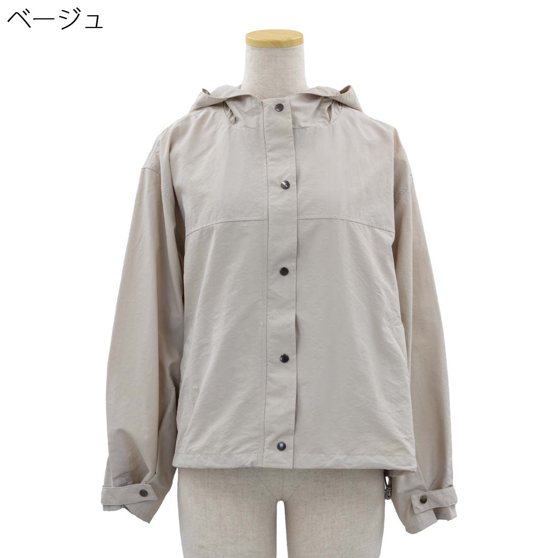 レディース シニア向け ゆったりサイズ はっ水 ナイロン パーカー ブルゾン アウター ジャケット 春夏 70代 80代 90代 服 高齢者 女性 普段着 部屋着 お年寄り おしゃれ着 外出着 婦人 敬老の日 LC 母の日 シニアファッション urashima-10006828 おしゃれセンター うらしま サンプル画像3