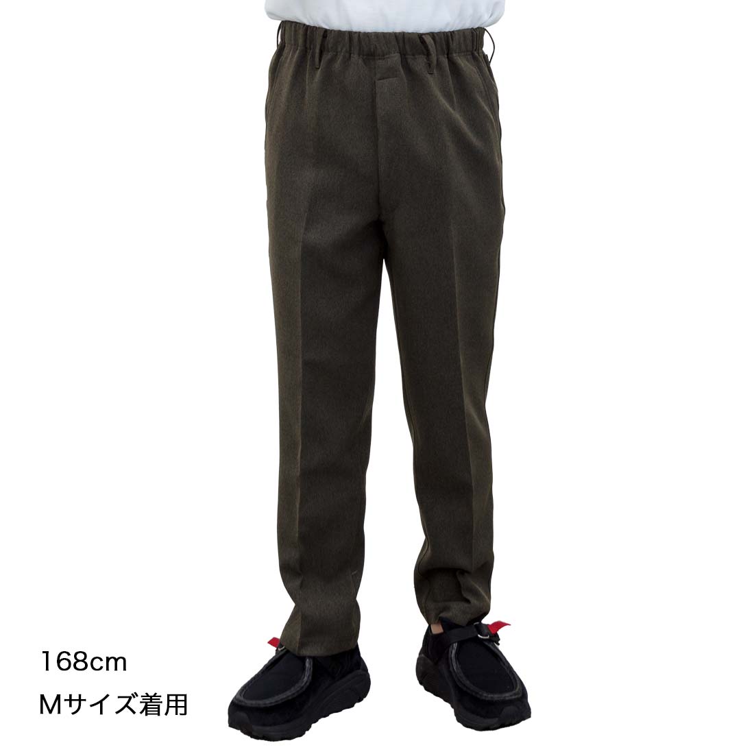 日本製 らくらくウエストゴム スラックス パンツ 股下68 紳士 シニアファッション 春夏秋 60代 70代 80代 90代 敬老の日 高齢者 おしゃれ 普段着 メンズ シニア 男性 紳士服 おじいちゃん お年寄り 介護 施設 デイサービス 刺繍 名前 名入れ ゴム ズボン urashima-10003183 おしゃれセンター うらしま サンプル画像2