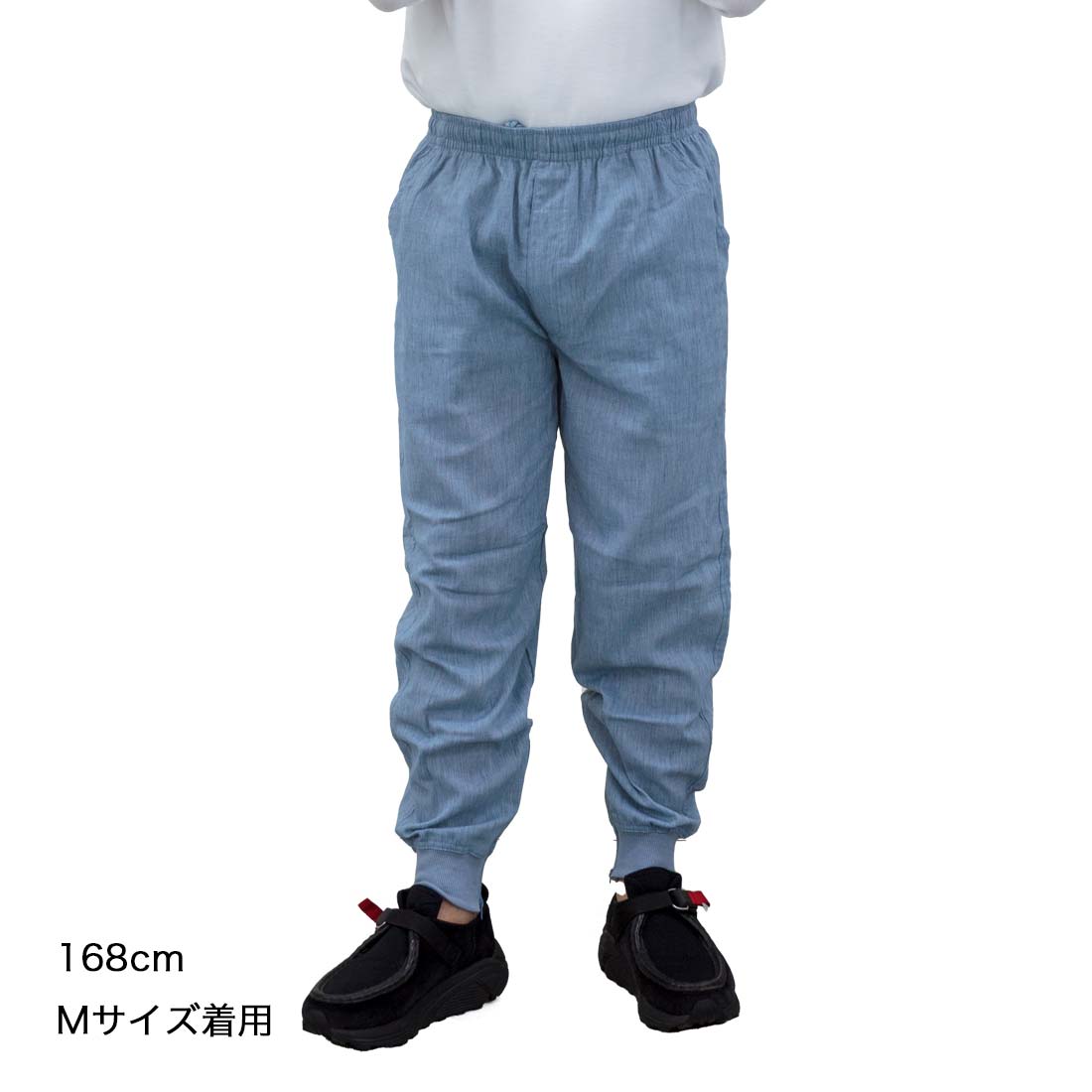 シニアファッション 春夏 麻混 楊柳 裾ファス...の紹介画像2