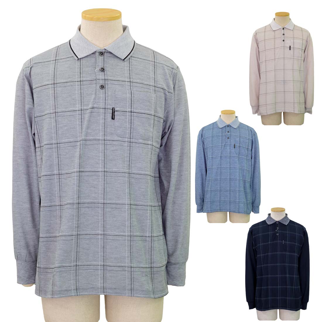 シニアファッション春夏秋通年長袖ポ...