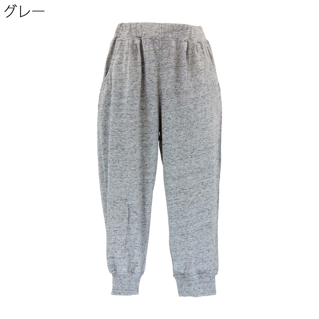 婦人 レディース服 敬老の日 60代 70代 80代■ストレッチ 杢 7分丈 裾リブ バルーン スウェット パンツ 母の日 シニアファッション シニア ズボン ゴム urashima-10004267 おしゃれセンター うらしま サンプル画像2