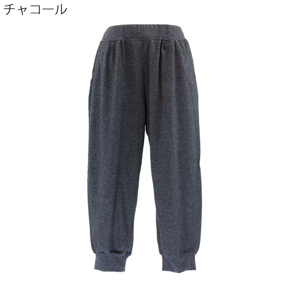 婦人 レディース服 敬老の日 60代 70代 80代■ストレッチ 杢 7分丈 裾リブ バルーン スウェット パンツ 母の日 シニアファッション シニア ズボン ゴム urashima-10004267 おしゃれセンター うらしま サンプル画像3