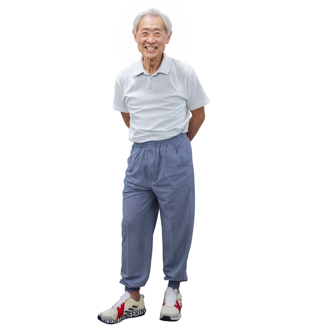 春夏 サマー イージー パンツ 接触冷感 裾ゴム ホッピング 鹿の子 ジャージ 紳士 シニアファッション 60代 70代 80代 90代 敬老の日 高齢者 介護 ズボン 男性 おしゃれ 普段着 メンズ シニア 紳士服 おじいちゃん お年寄り 介護施設 デイサービス 名入れ刺繍 ゴム urashima-10000195 おしゃれセンター うらしま サンプル画像2