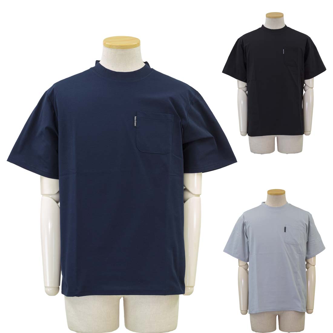 Rakuten - シニアファッション 春夏 半袖 軽量ストレッチ クルー Tシャツ 涼しい シャツ 散歩・外出に最適 70代 80代 紳士用 カジュアル 部屋着 外出着 施設用