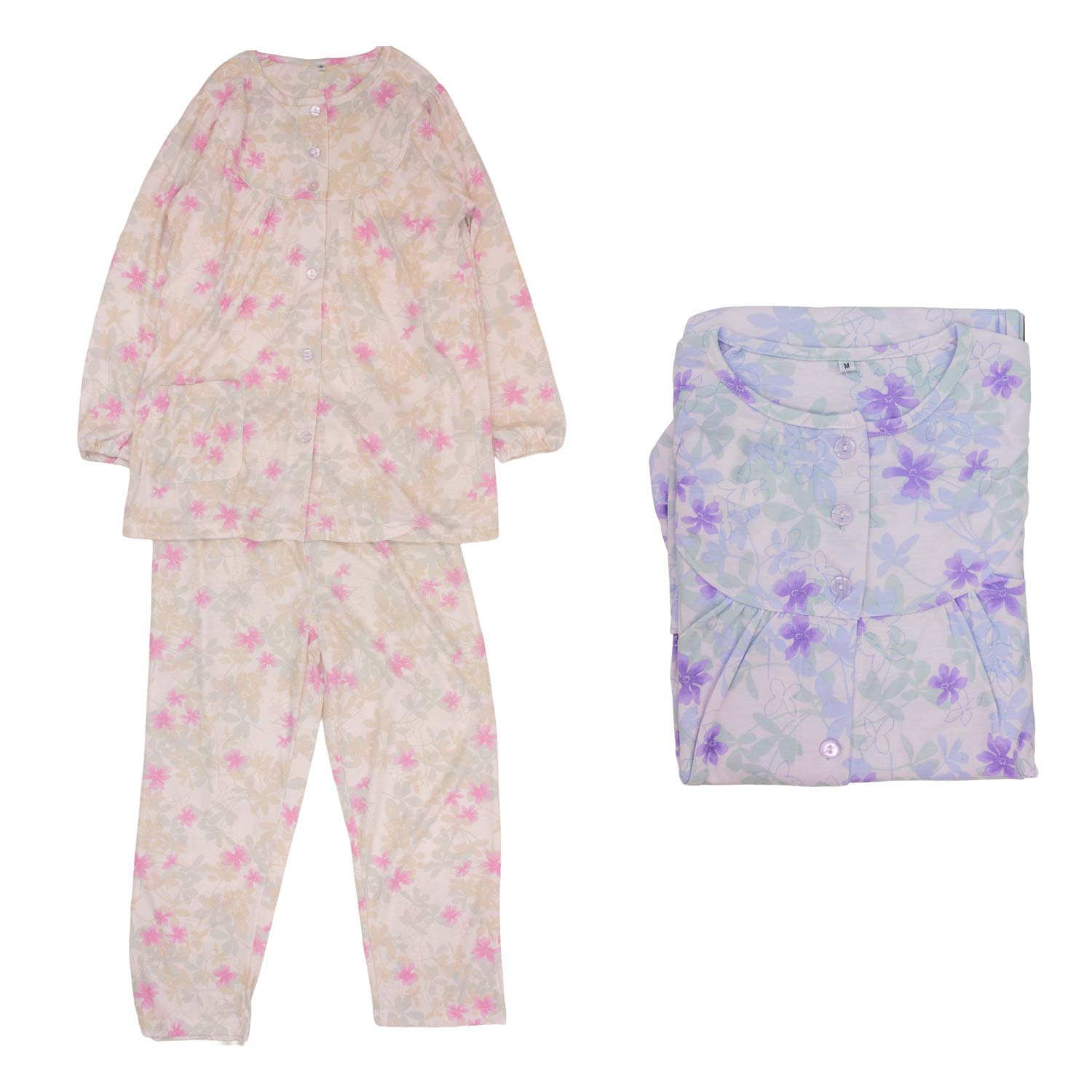 パジャマ 婦人 シニア スムス 通年 ねまき 年間素材 春 秋 ミセス 敬老の日 高齢者 入院 介護 介護施設での安心 母の日 シニアファッション...