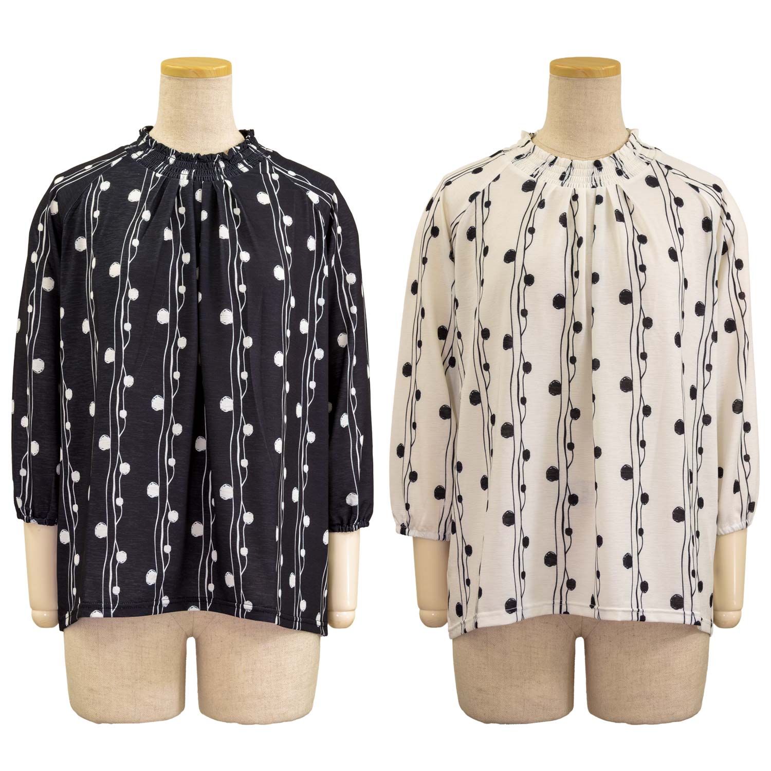 Rakuten - 7分袖 衿シャーリング 袖ゴム カットソー Tシャツ トップス シニア 婦人 シニアファッション 春夏 レディース 70代 80代 90代 ギフト婦人服 高齢者 服装 おしゃれ おばあちゃん おすすめ 通販 介護 施設 名入れ