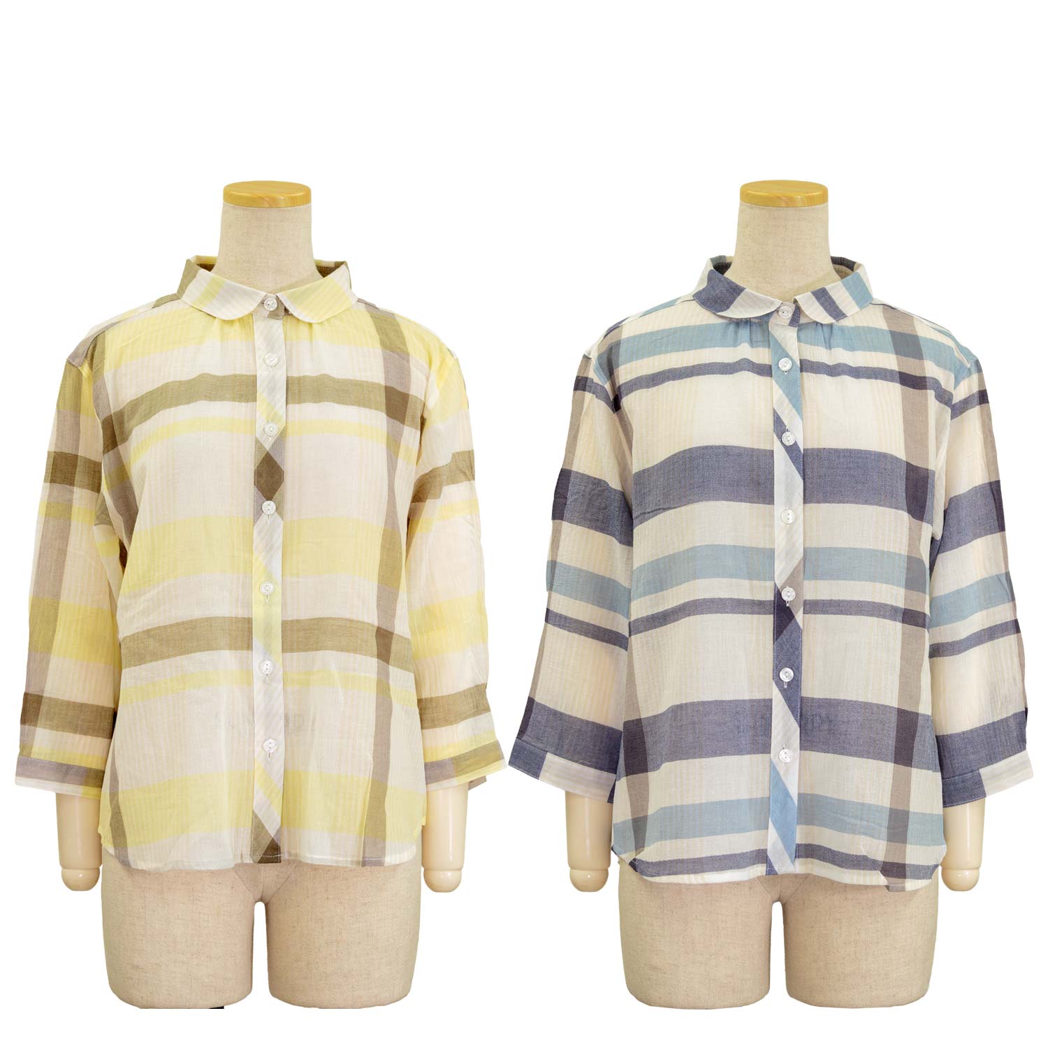 綿強撚 7分袖 ブラウス シャツ シニアファッション 春夏 トップス シニア 婦人 レディース 70代 80代 90代 ギフト婦人服 高齢者 服装 おしゃれ おばあちゃん おすすめ 通販 介護 施設 名入れ