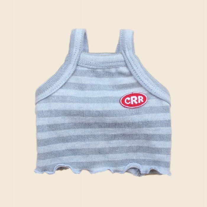 ※予約販売【CRR】Layered Crop Bustier（Soda） 韓国 犬用品 ドッググッズ Tシャツ スリーブレス ドッ..