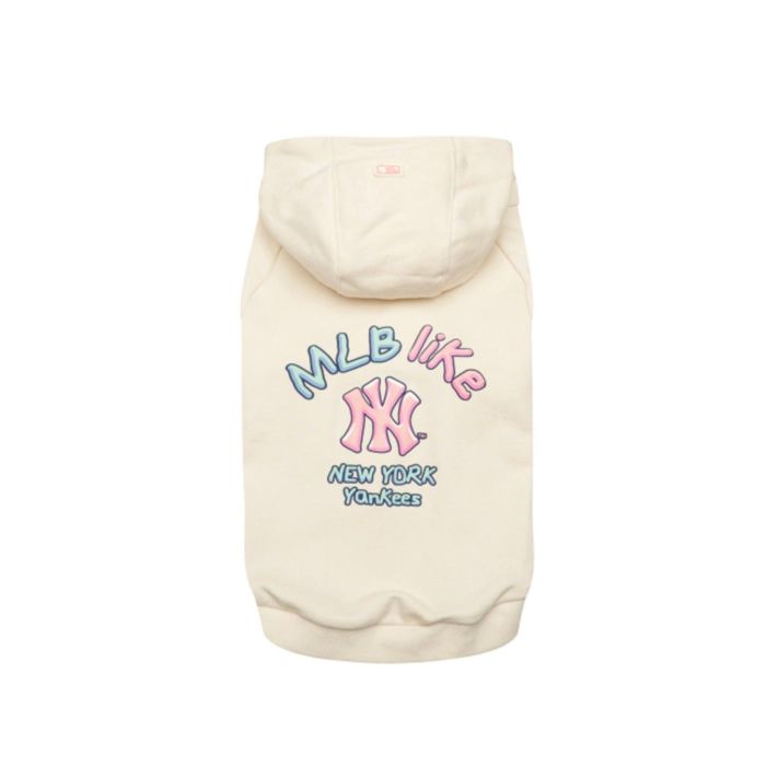 ※予約販売【MLB KOREA】MLB LIKE hoodie（Cream） 韓国 ブランド かわいい おしゃれ プレゼント 小型犬 お揃い リンクコーデ NEW 犬
